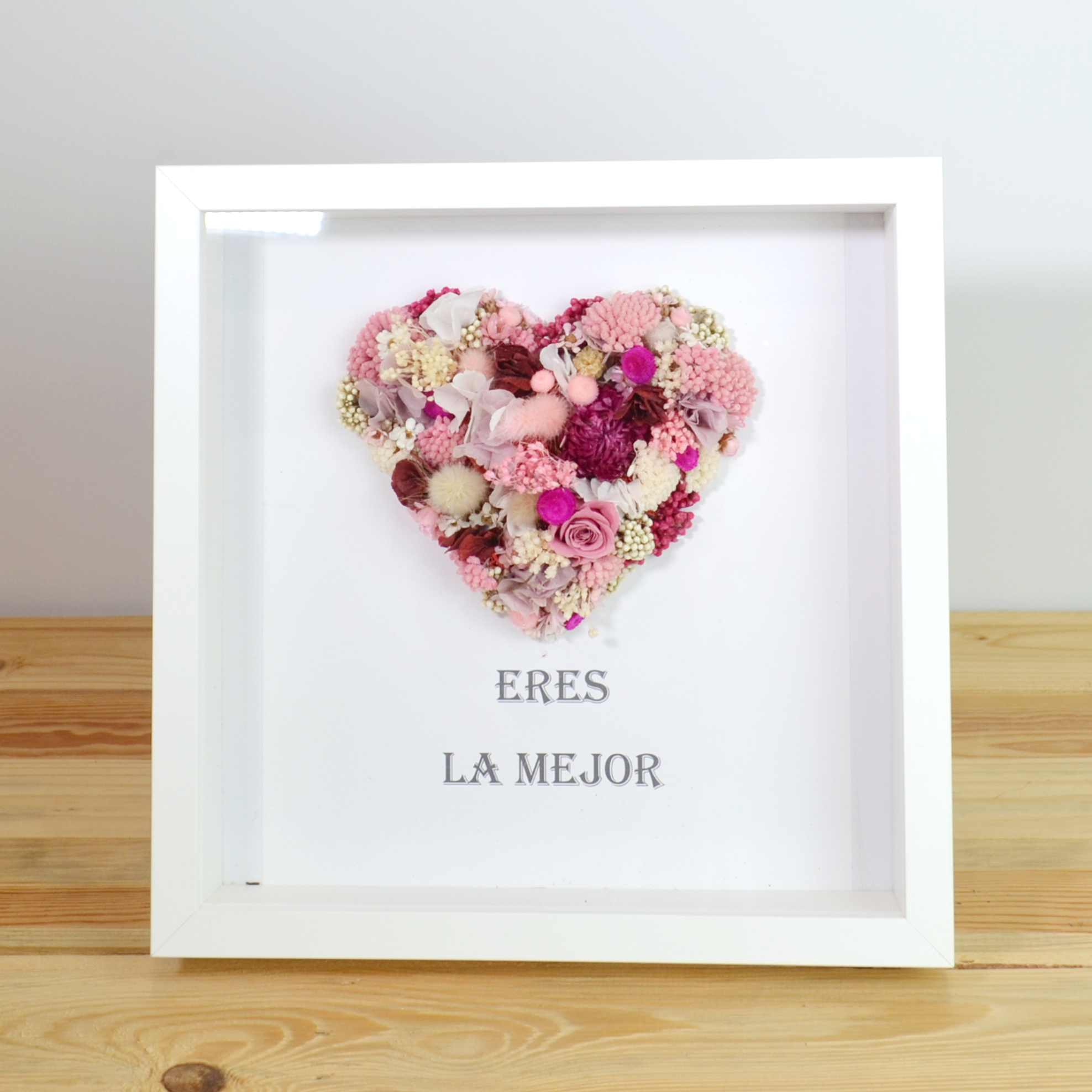 cuadro flores preservadas