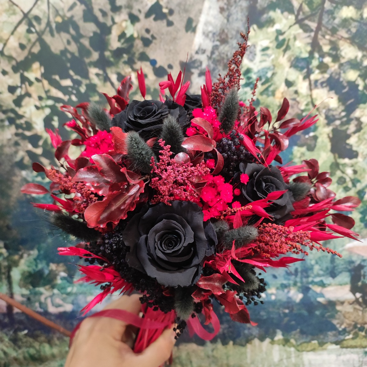 Ramo de novia gótico - Imagen 2