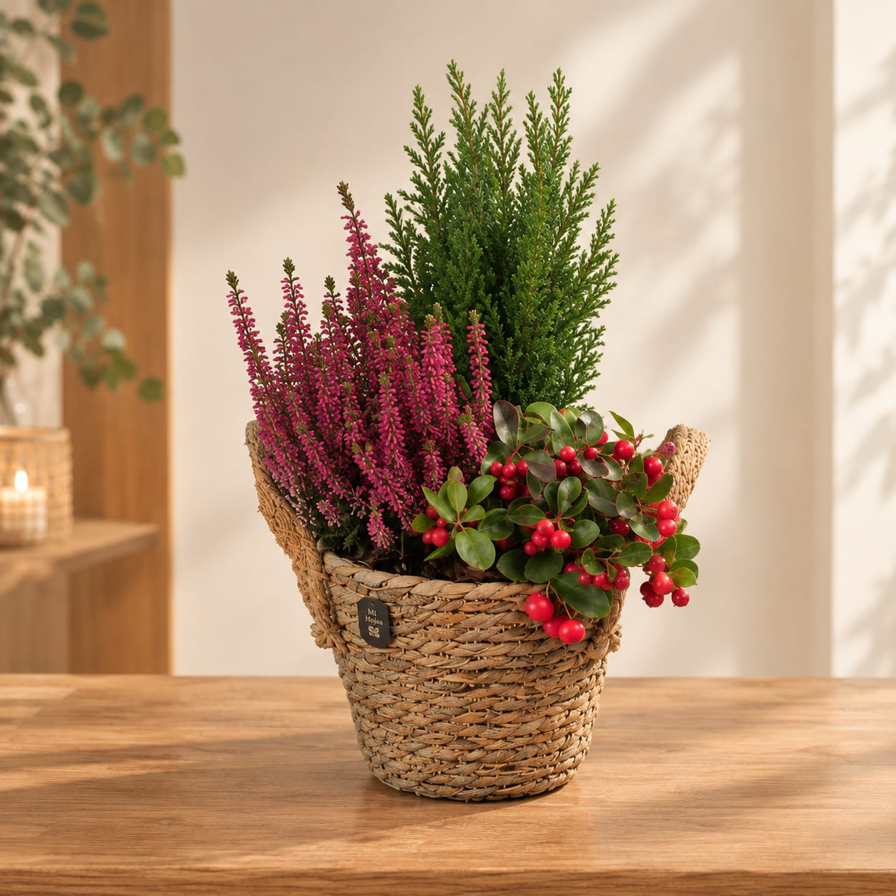 Cesta de Plantas Otoñales